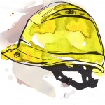Safety helmet - Copyright Polly Wyer https://www.behance.net/PollyWyer