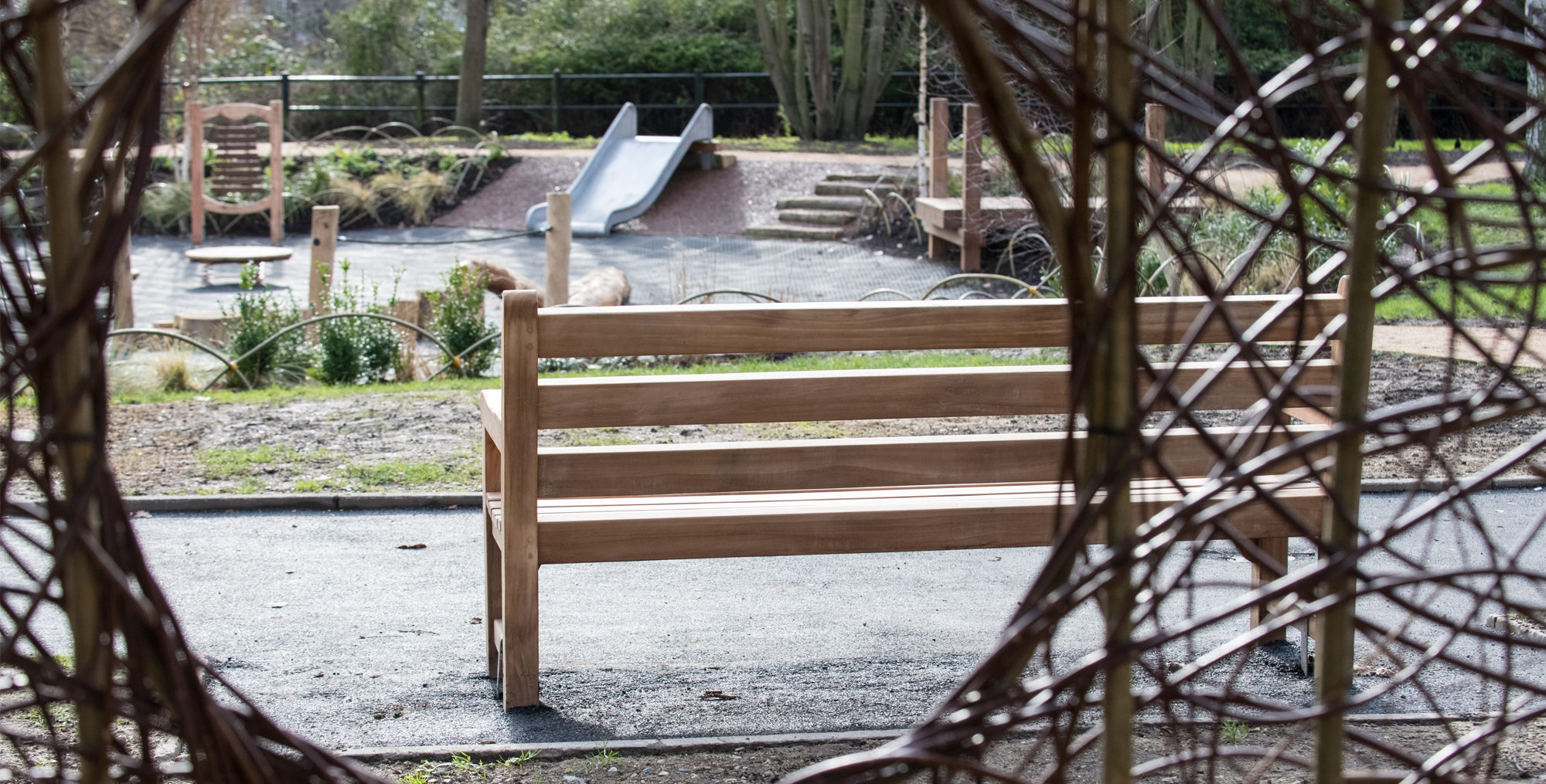 Playground bench