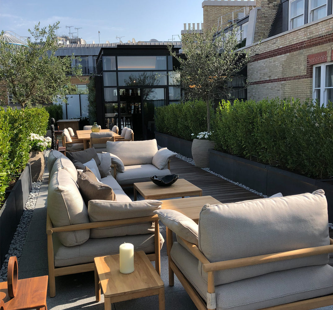 roof terrace seating